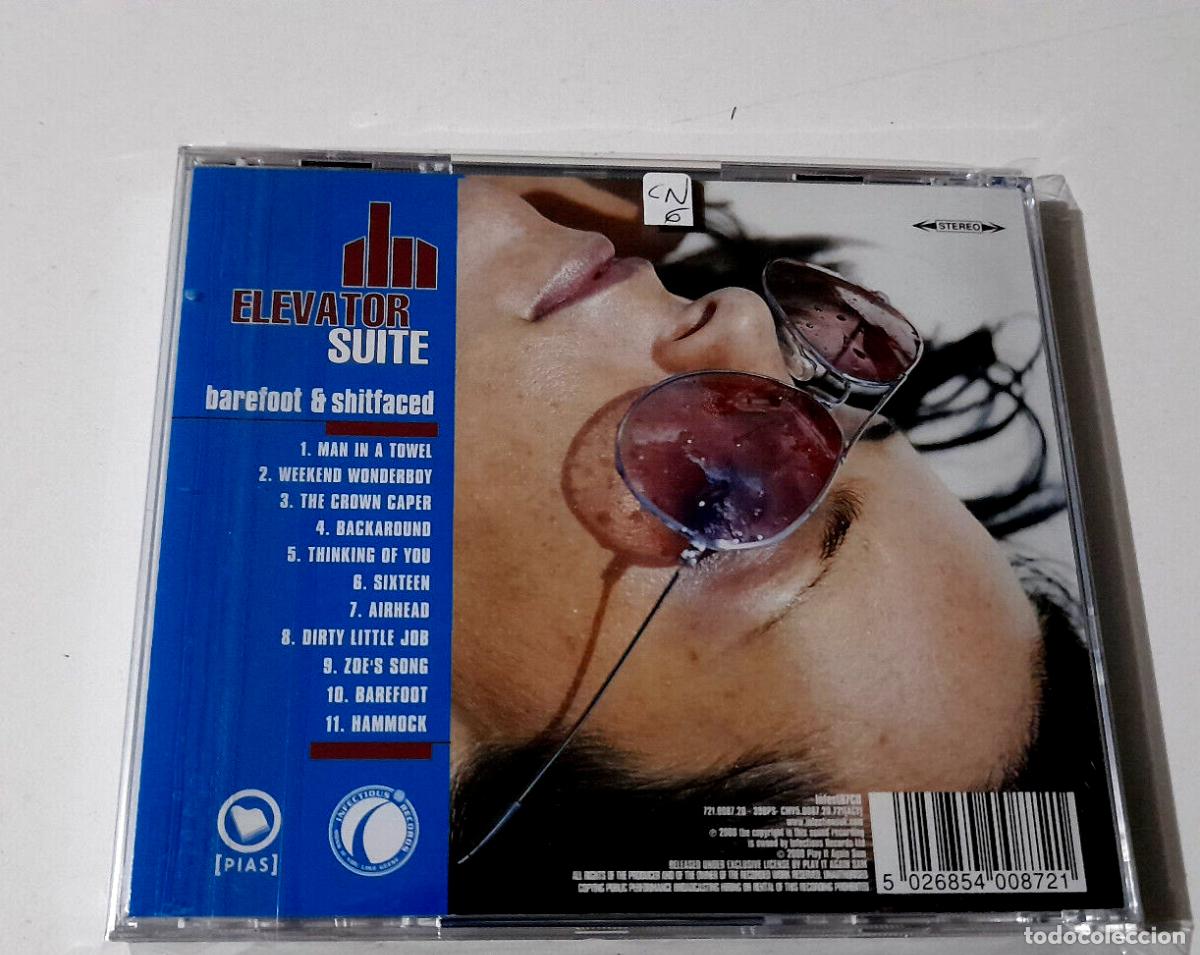 CDs de m&uacute;sica: ELEVATOR SUITE &rdquo;BAREFOOT & SHITFACED&rdquo; CD 11 TRACKS COMO NUEVO - Foto 2