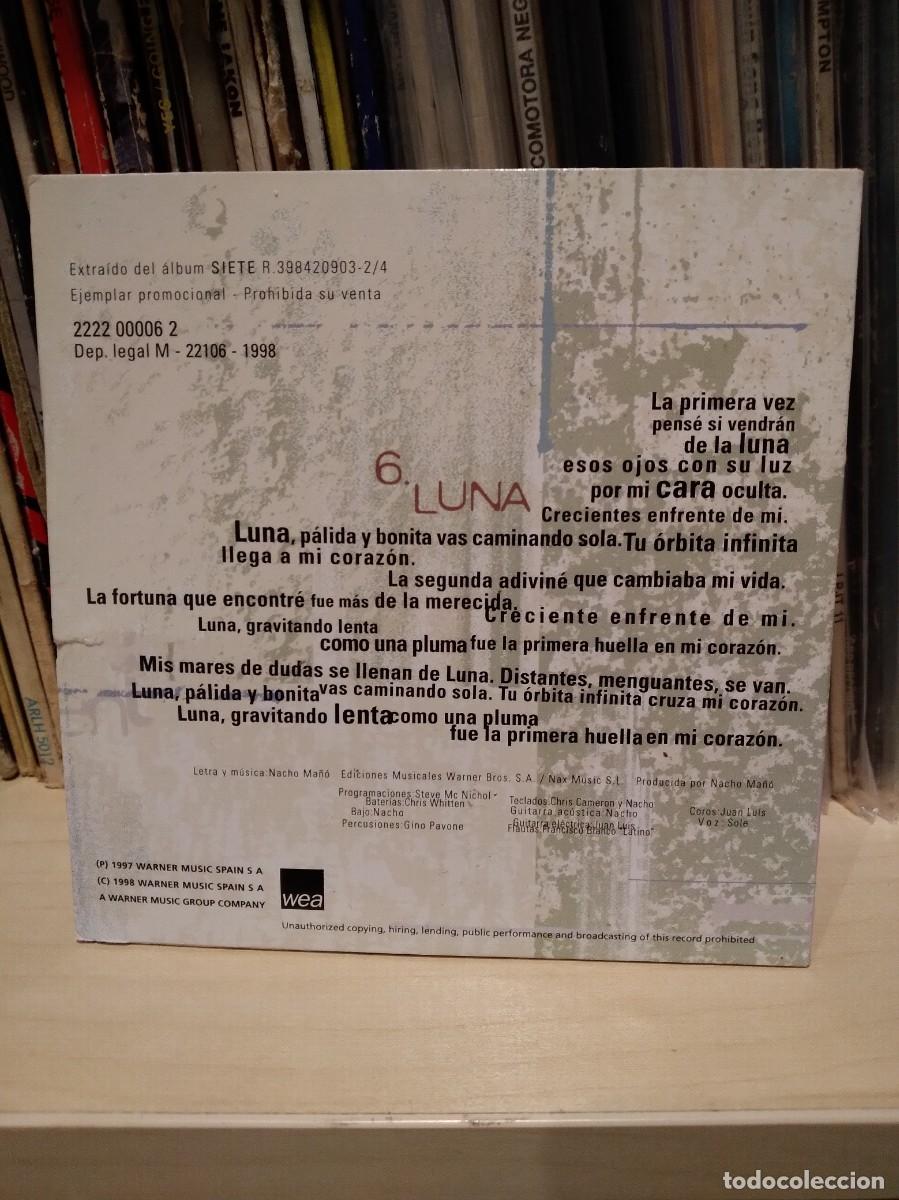CDs de m&uacute;sica: Presuntos Implicados-Luna-Cd Single Promo- - Foto 2
