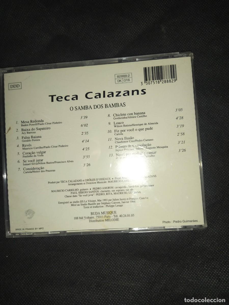 CDs de m&uacute;sica: Teca Calazans &ndash; O Samba Dos Bambas CD MPB - Foto 3