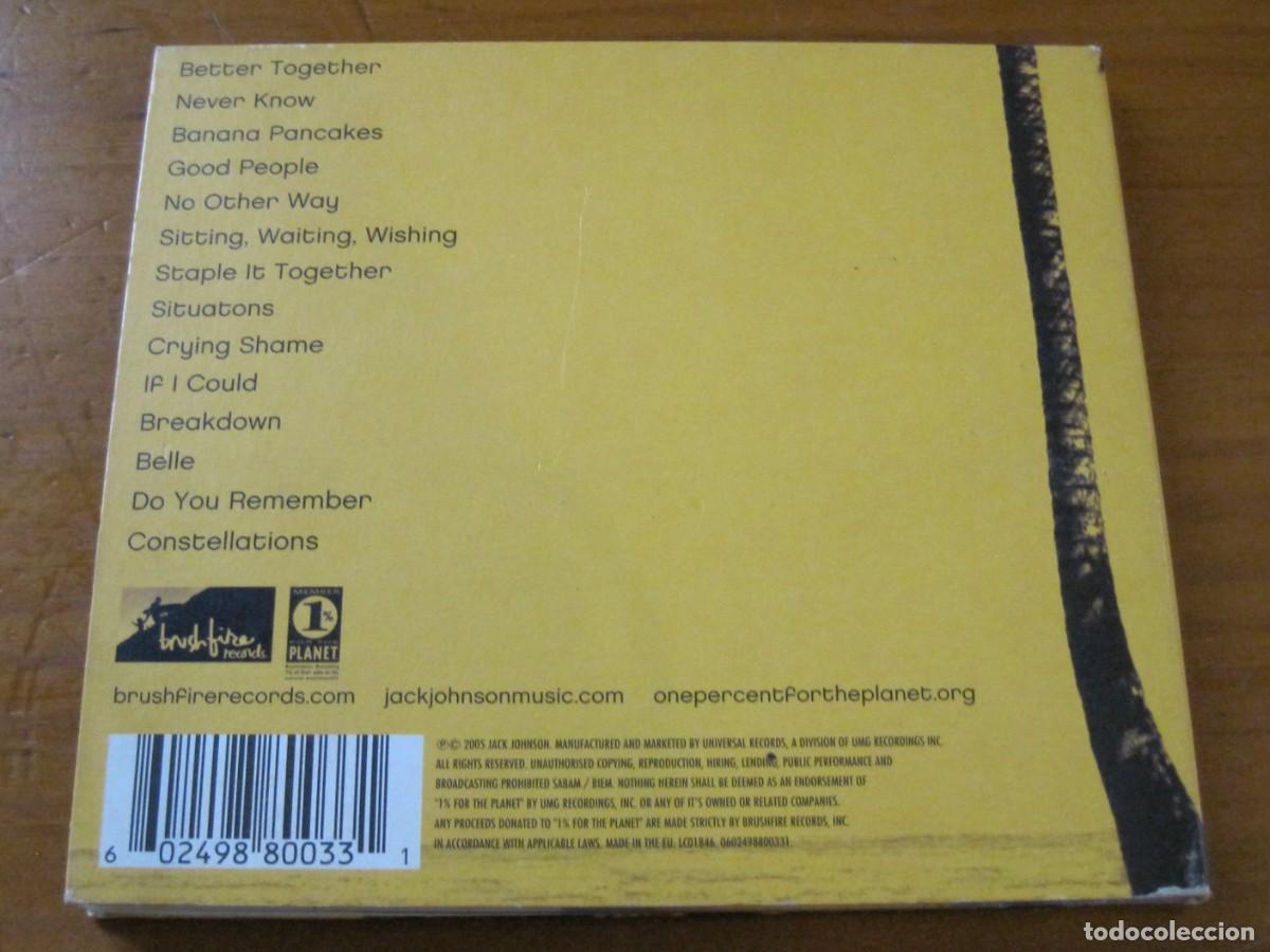 CDs de m&uacute;sica: JACK JOHNSON - IN BETWEEN DREAMS - CD BRUSHFIRERECORDS 2005 DIGIPACK CON LIBRETO. - Foto 3