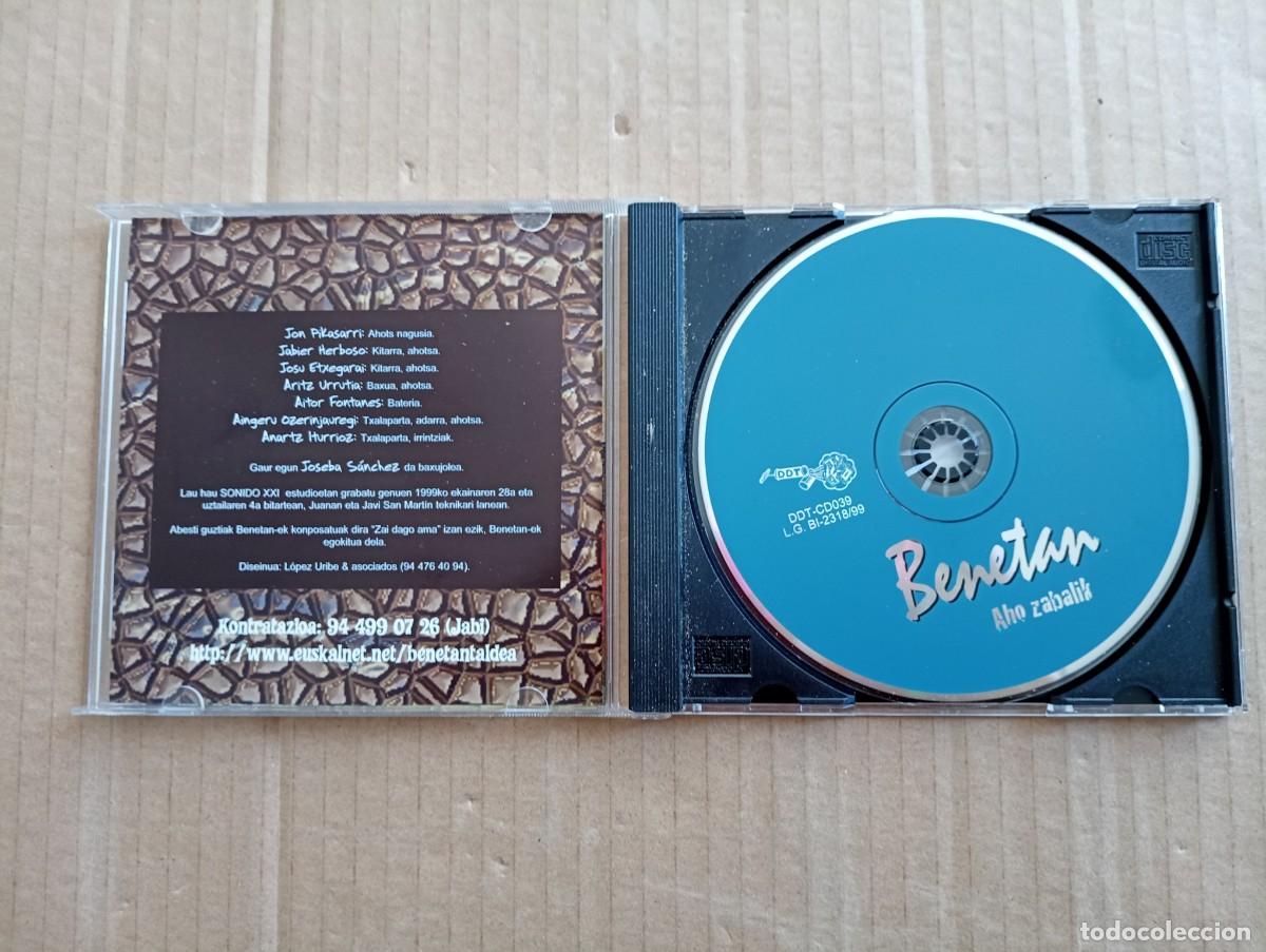 CDs de m&uacute;sica: BENETAN - AHO ZABALIK CD - Foto 2