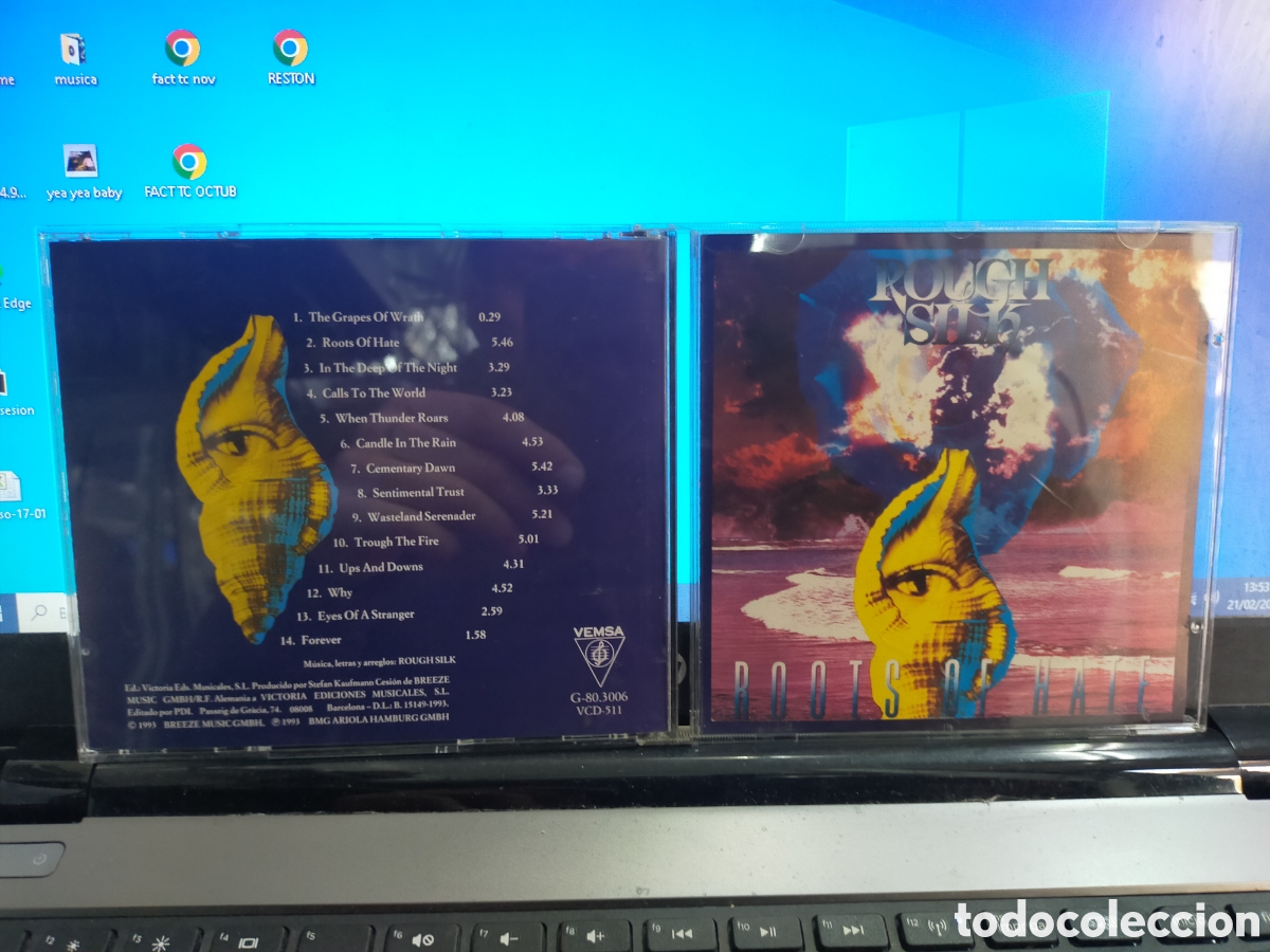 CDs de M&uacute;sica: Rough silk CD roots of hate Espa&ntilde;a 1993 en perfecto estado