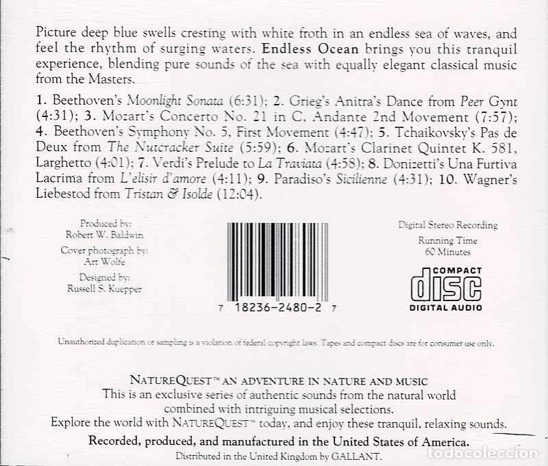 CDs de m&uacute;sica: Seattle Symphony Orchestra - Endless Ocean. CD - Foto 2
