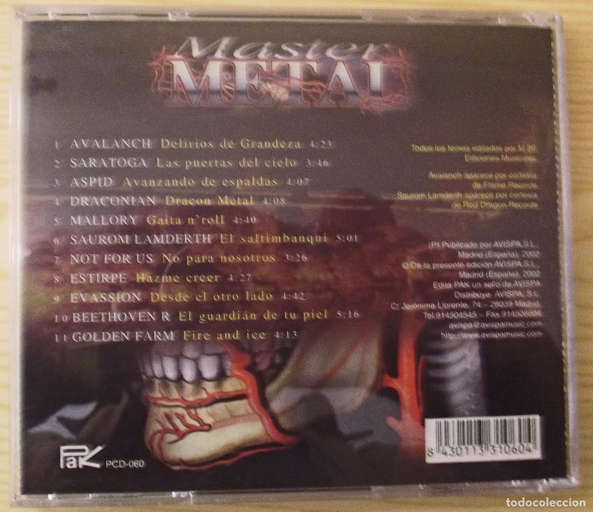 CDs de m&uacute;sica: CD. Master Metal - Foto 2