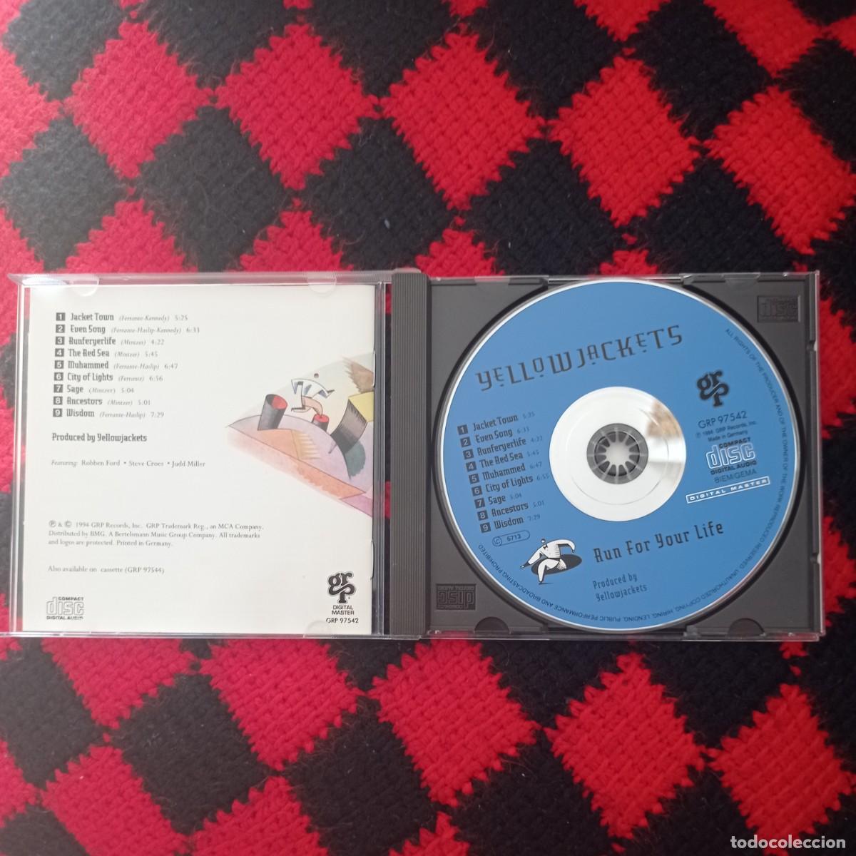 CDs de m&uacute;sica: YELLOW JACKETS: RUN FOR YOUR LIFE (CD) - Foto 3
