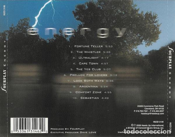 CDs de m&uacute;sica: Fourplay &ndash; Energy - Foto 2