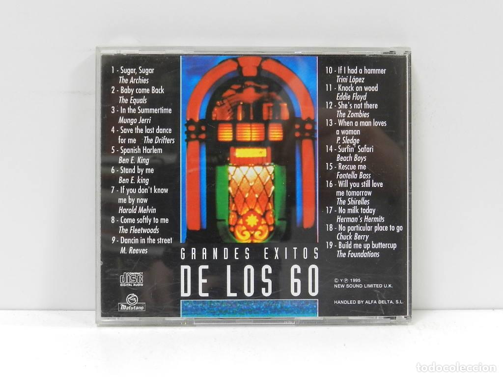 CDs de m&uacute;sica: DISCO CD. Grandes &Eacute;xitos De Los 60. COMPACT DISC. - Foto 2