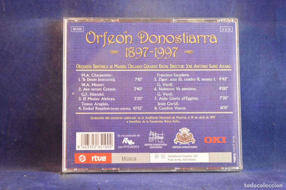 CDs de m&uacute;sica: ORFE&Oacute;N DONOSTIARRA &ndash; 1897-1997 - CD - Foto 2