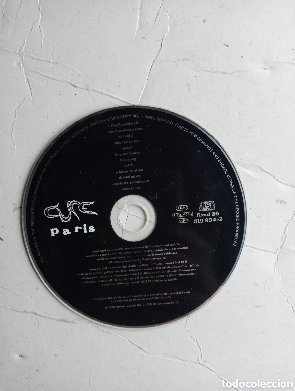 CDs de m&uacute;sica: THE CURE - PARIS - Foto 3