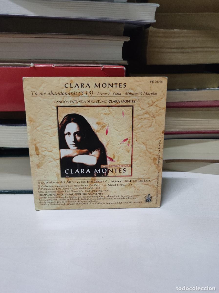 CDs de m&uacute;sica: Clara Montes &ndash; T&uacute; Me Abandonar&aacute;s - Foto 2