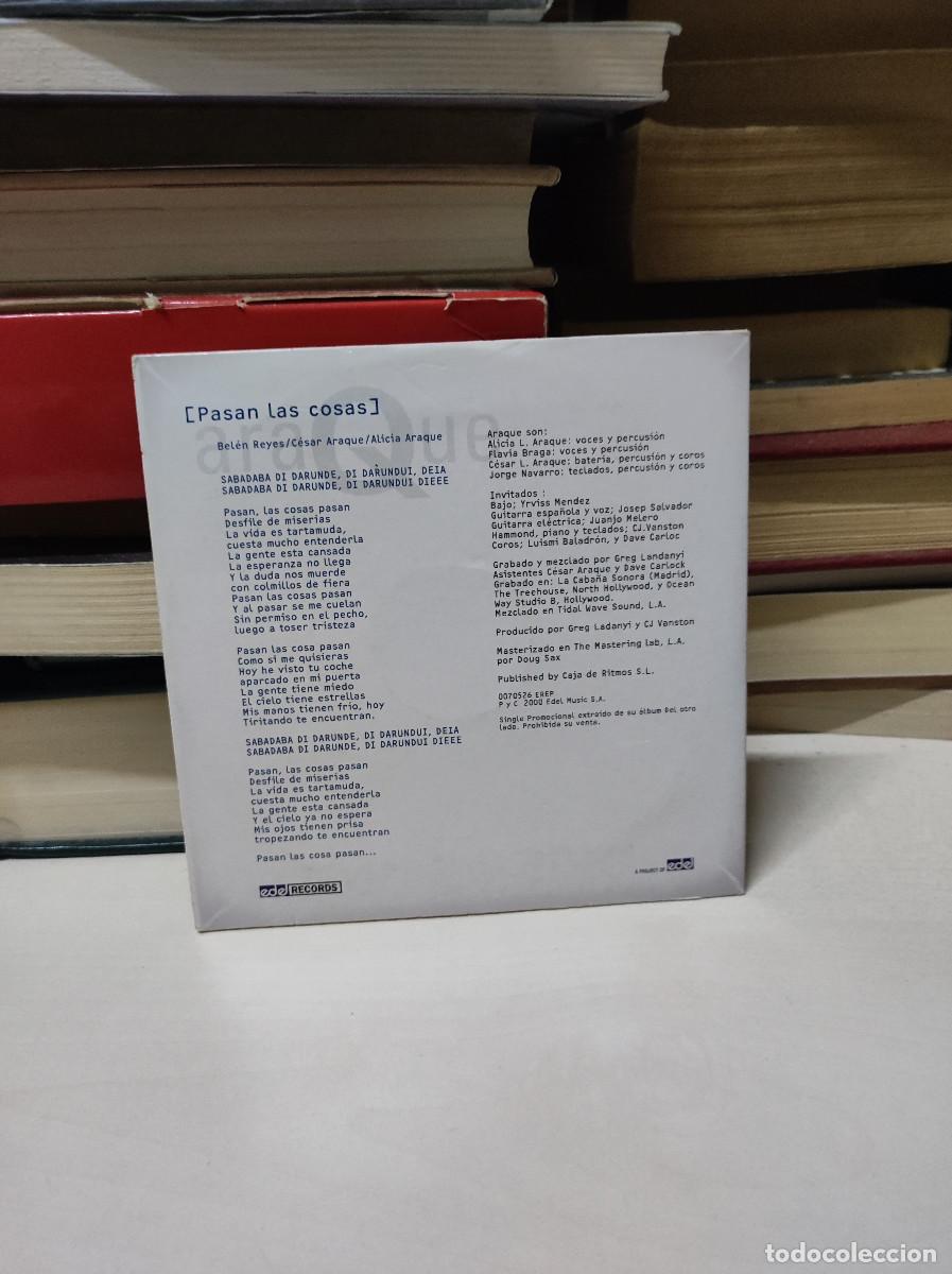 CDs de m&uacute;sica: Araque &ndash; Pasan Las Cosas - Foto 2