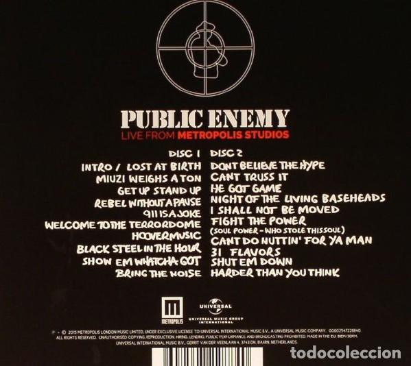 CDs de m&uacute;sica: Public Enemy - Live from Metropolis Studios (2 CDs) (precintado) - Foto 2