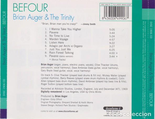 CDs de m&uacute;sica: Brian Auger & The Trinity - Befour - Foto 2