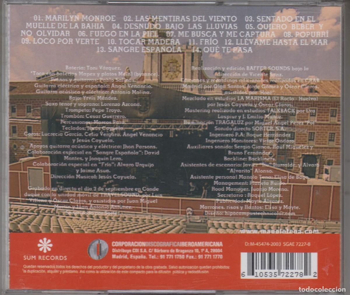CDs de m&uacute;sica: Manolo Tena cd + dvd Basikamente 2003 - Foto 2