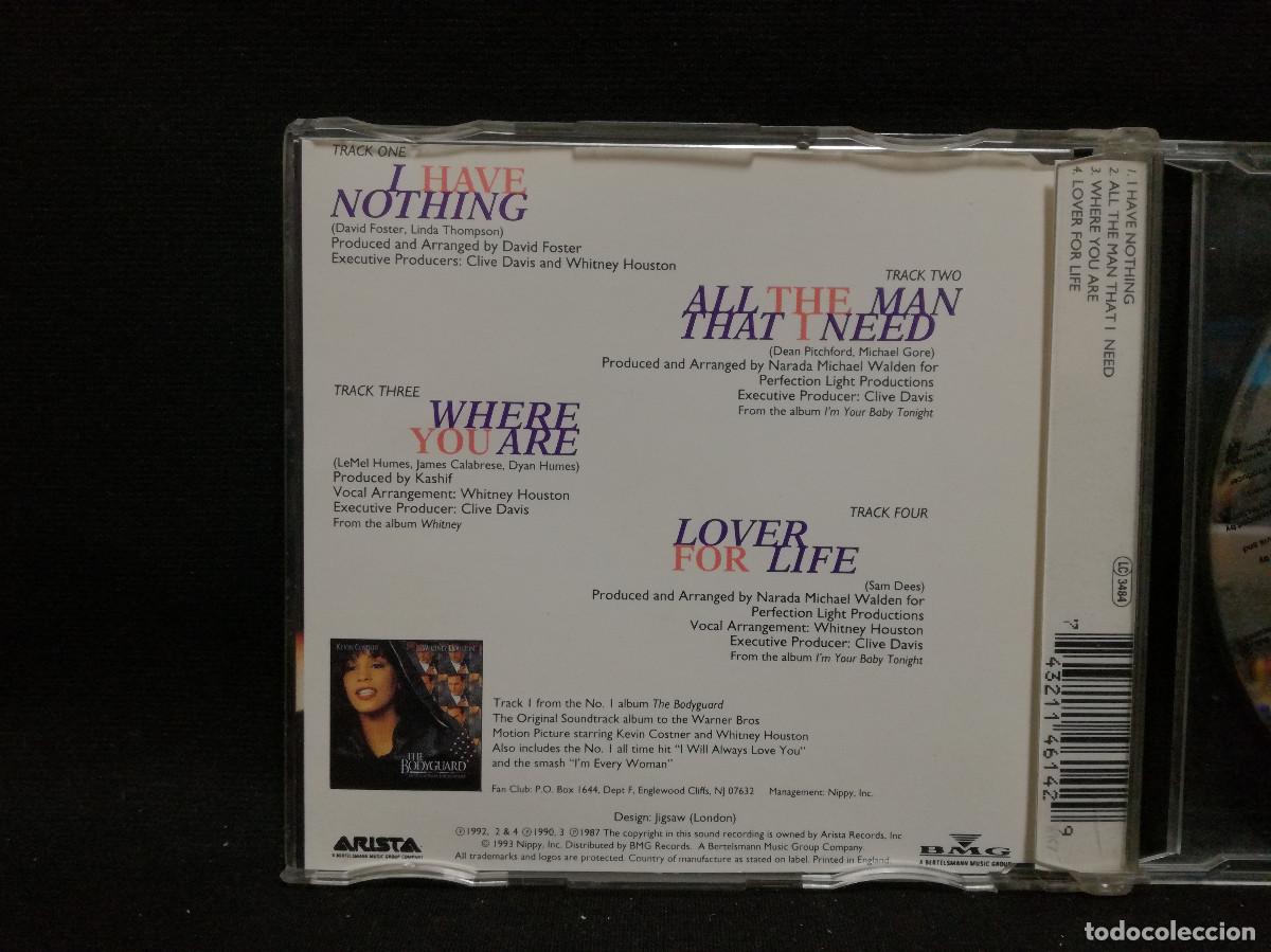 CDs de m&uacute;sica: CD MAXI - WHITNEY HOUSTON - I HAVE NOTHING - Foto 2