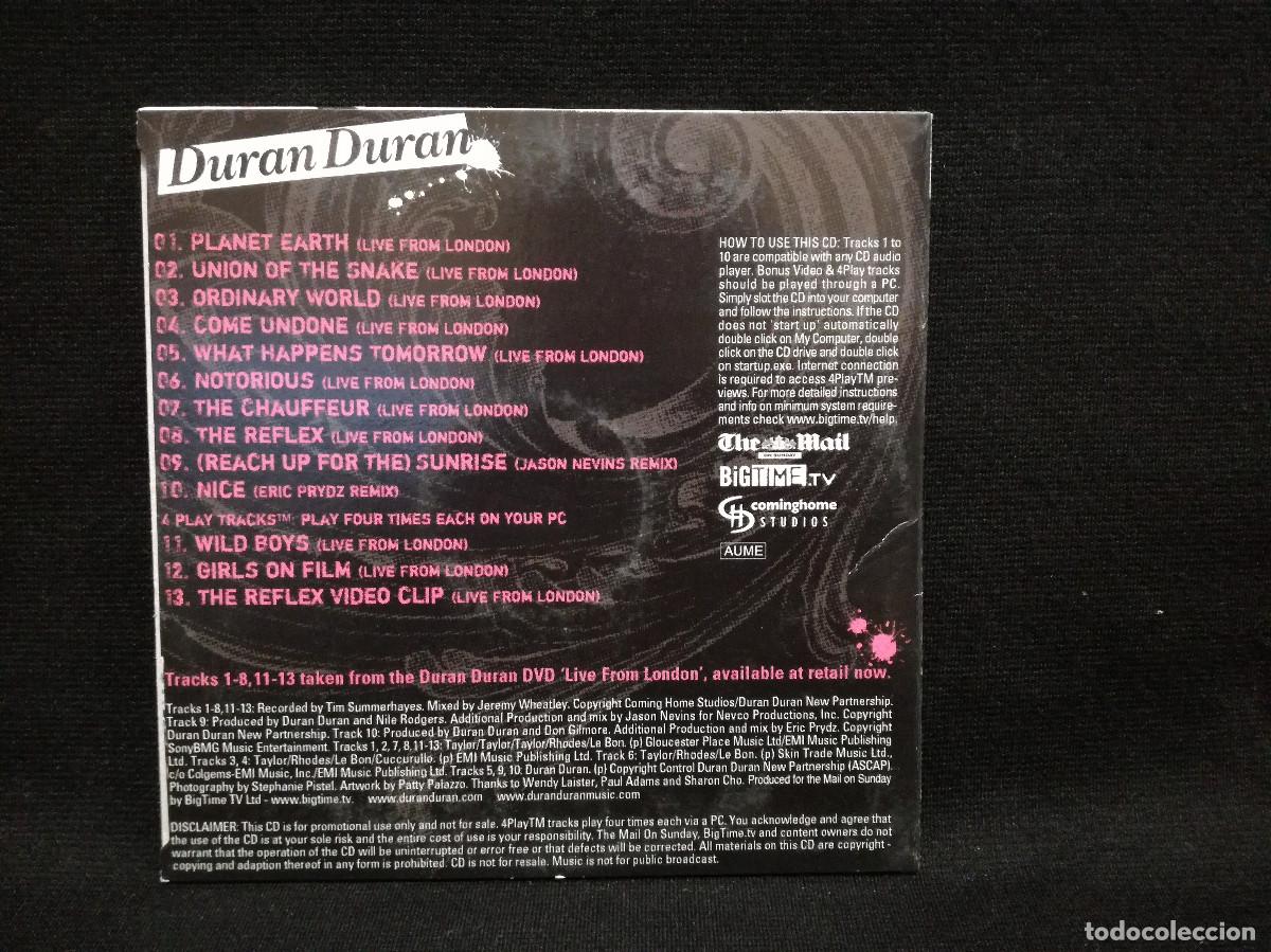 CDs de m&uacute;sica: CD - DURAN DURAN (FUNDA DE CARTON) - Foto 2