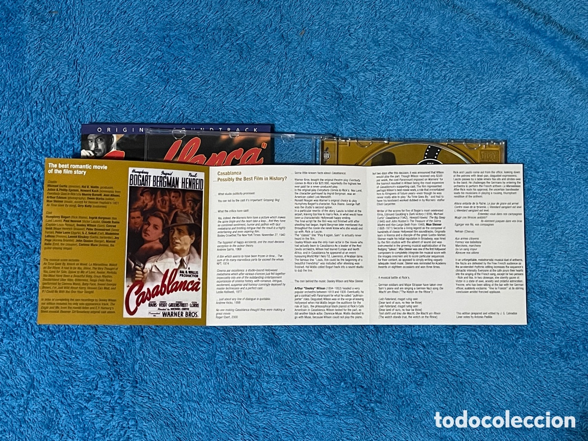 CDs de m&uacute;sica: CD BSO CASABLANCA - MAX STEINER. ED. 2002 - Foto 6