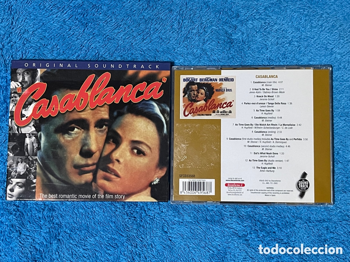 CDs de m&uacute;sica: CD BSO CASABLANCA - MAX STEINER. ED. 2002 - Foto 10