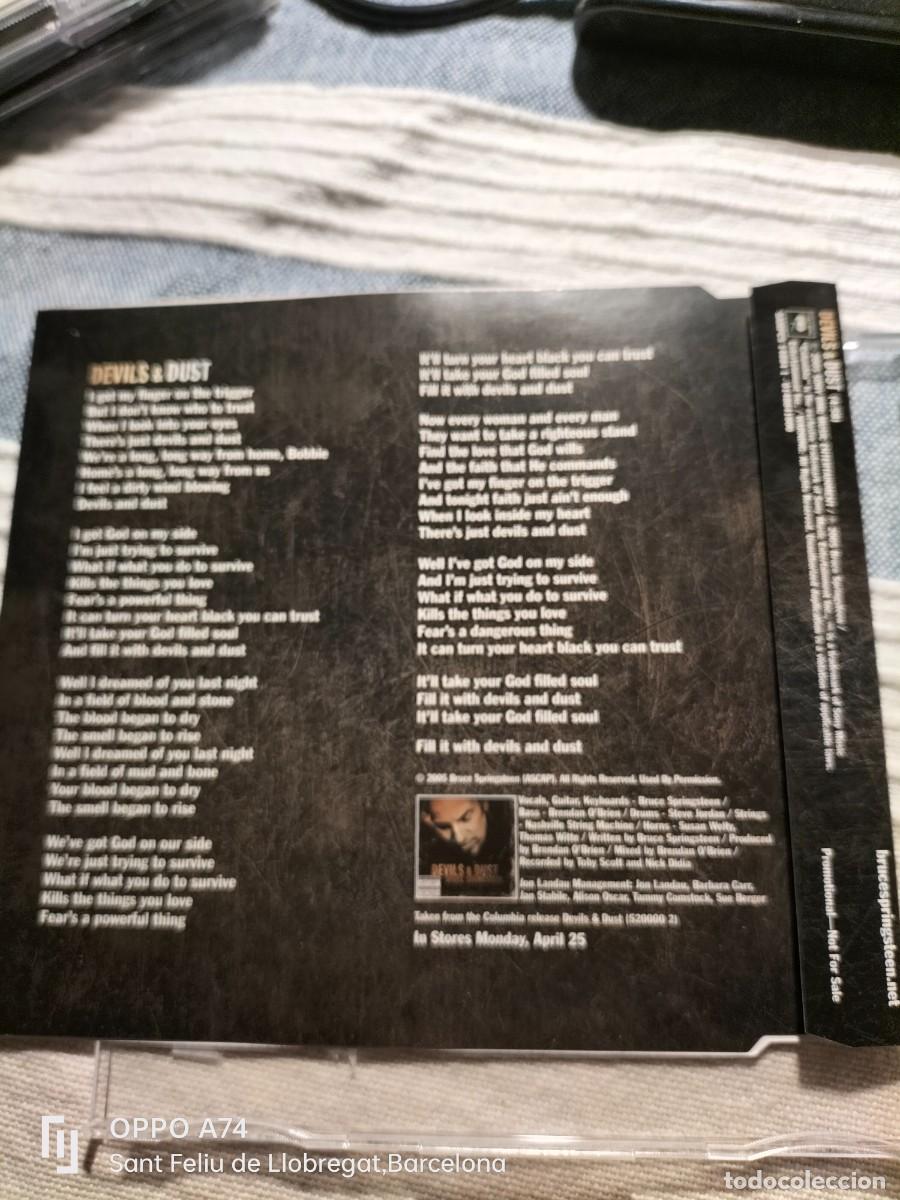 CDs de m&uacute;sica: RAR PROMO SINGLE CD. BRUCE SPRINGSTEEN. DEVILS & DUST. 1 TRACK - Foto 3