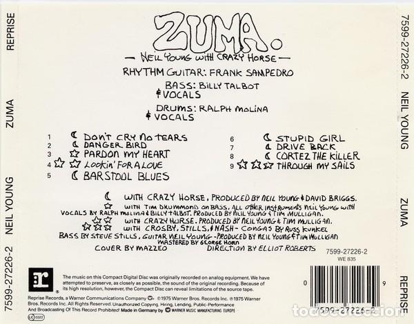 CDs de m&uacute;sica: Neil Young - Zuma - Foto 2