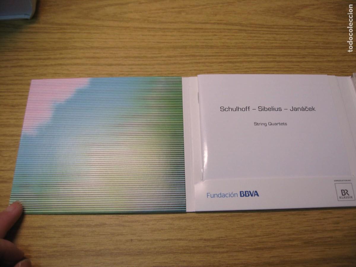 CDs de m&uacute;sica: CD.SCHULHOFF-SIBELIUS-JANACEK. STRING QUARTERS. CD NEOS FUNDACION BBVA. 2012 - Foto 3