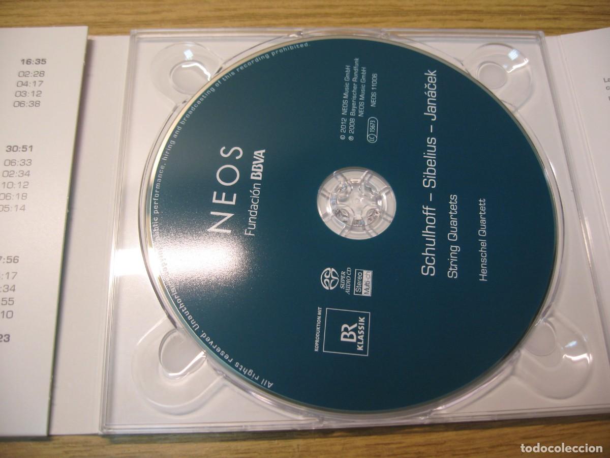 CDs de m&uacute;sica: CD.SCHULHOFF-SIBELIUS-JANACEK. STRING QUARTERS. CD NEOS FUNDACION BBVA. 2012 - Foto 4