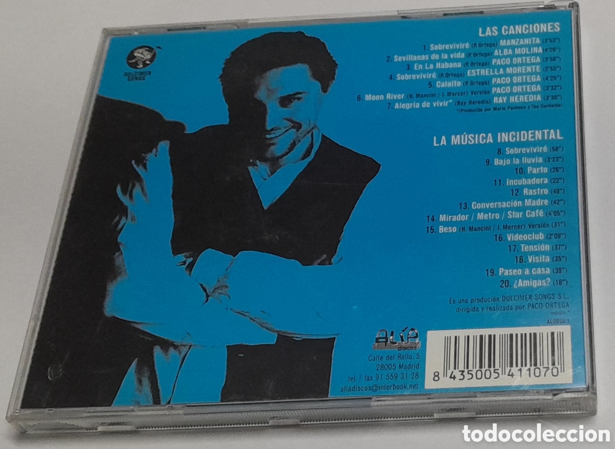 CDs de m&uacute;sica: PACO ORTEGA - SOBREVIVIRE - Foto 2