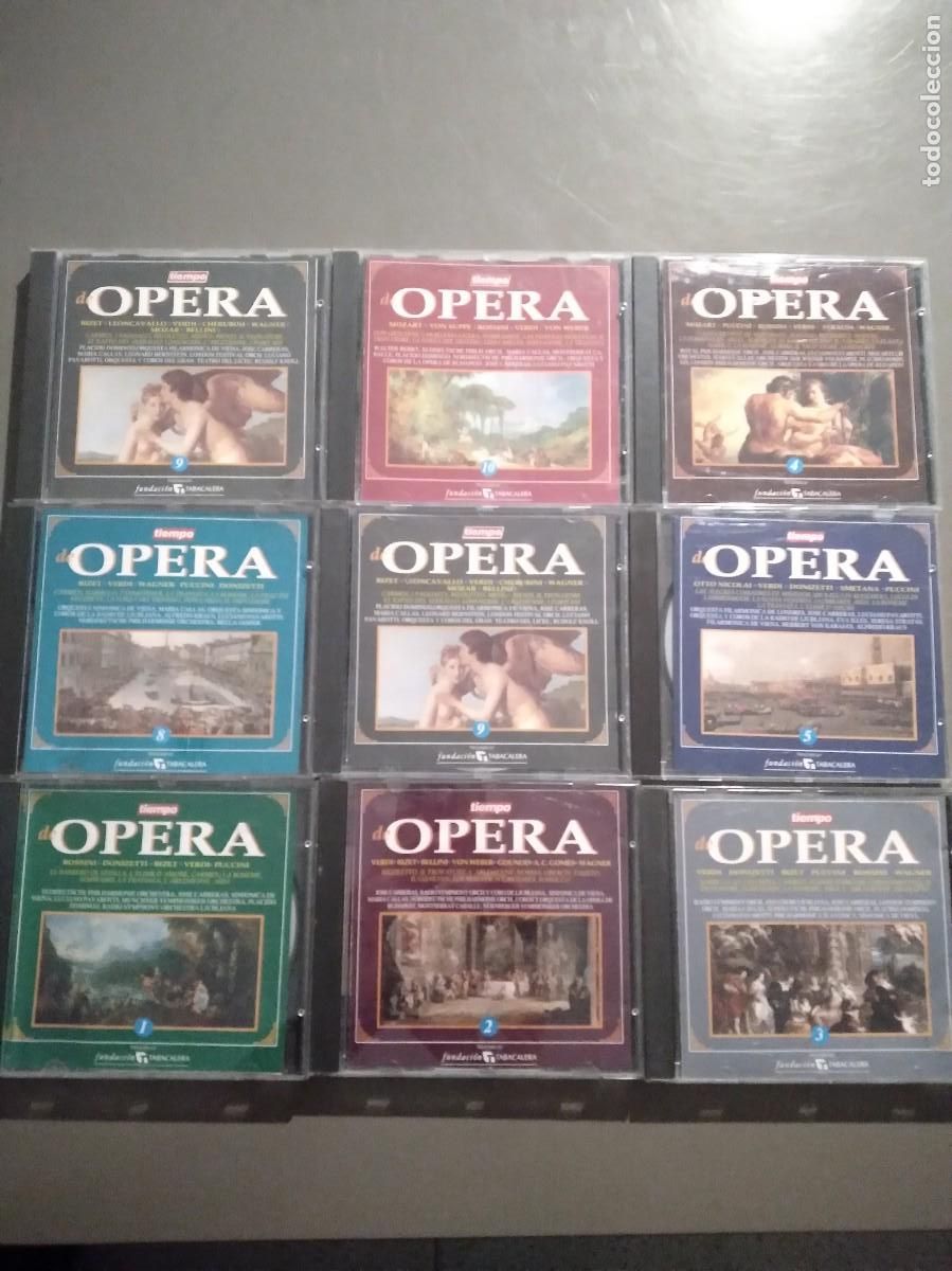 CDs de m&uacute;sica: Lote 9 CDs Opera-Promo el TIEMPO-Fundacion Tabacalera-