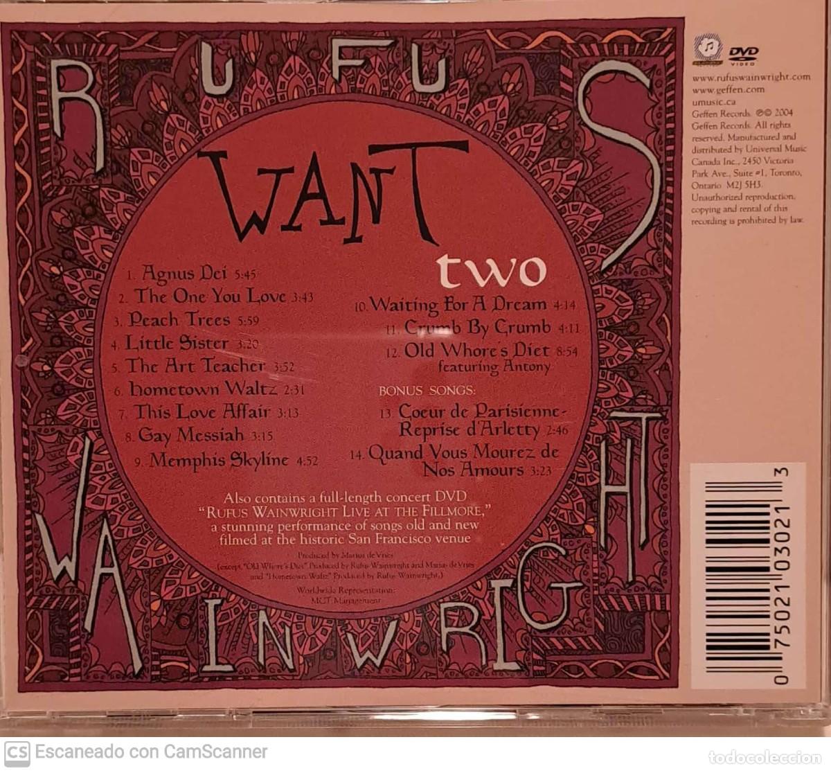 CDs de m&uacute;sica: Rufus Wainwright &lrm;&ndash; Want Two - Foto 2