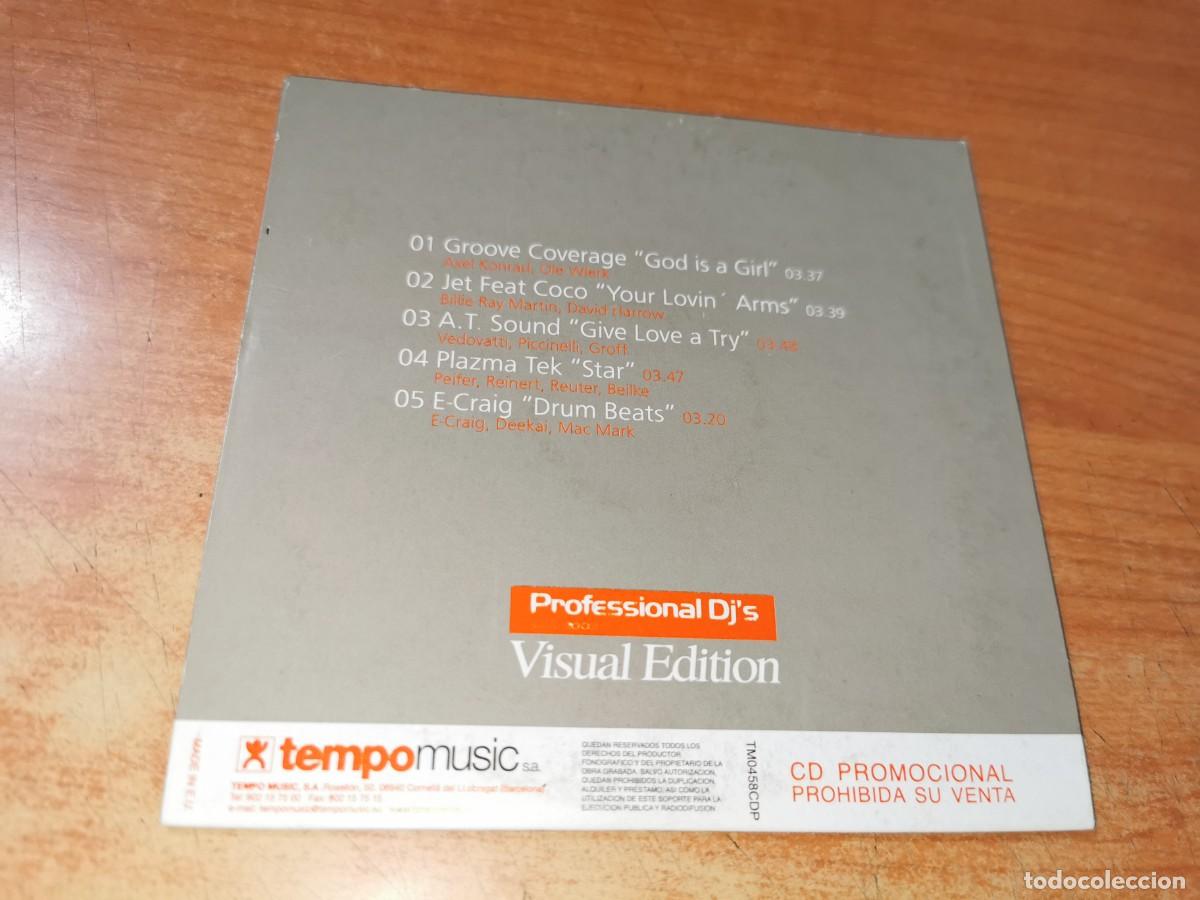 CDs de m&uacute;sica: PROFESSIONAL DJS Summer 2003 VISUAL EDITION CD MAXI SINGLE PROMO GROOVE COVERAGE JET COCO - Foto 2