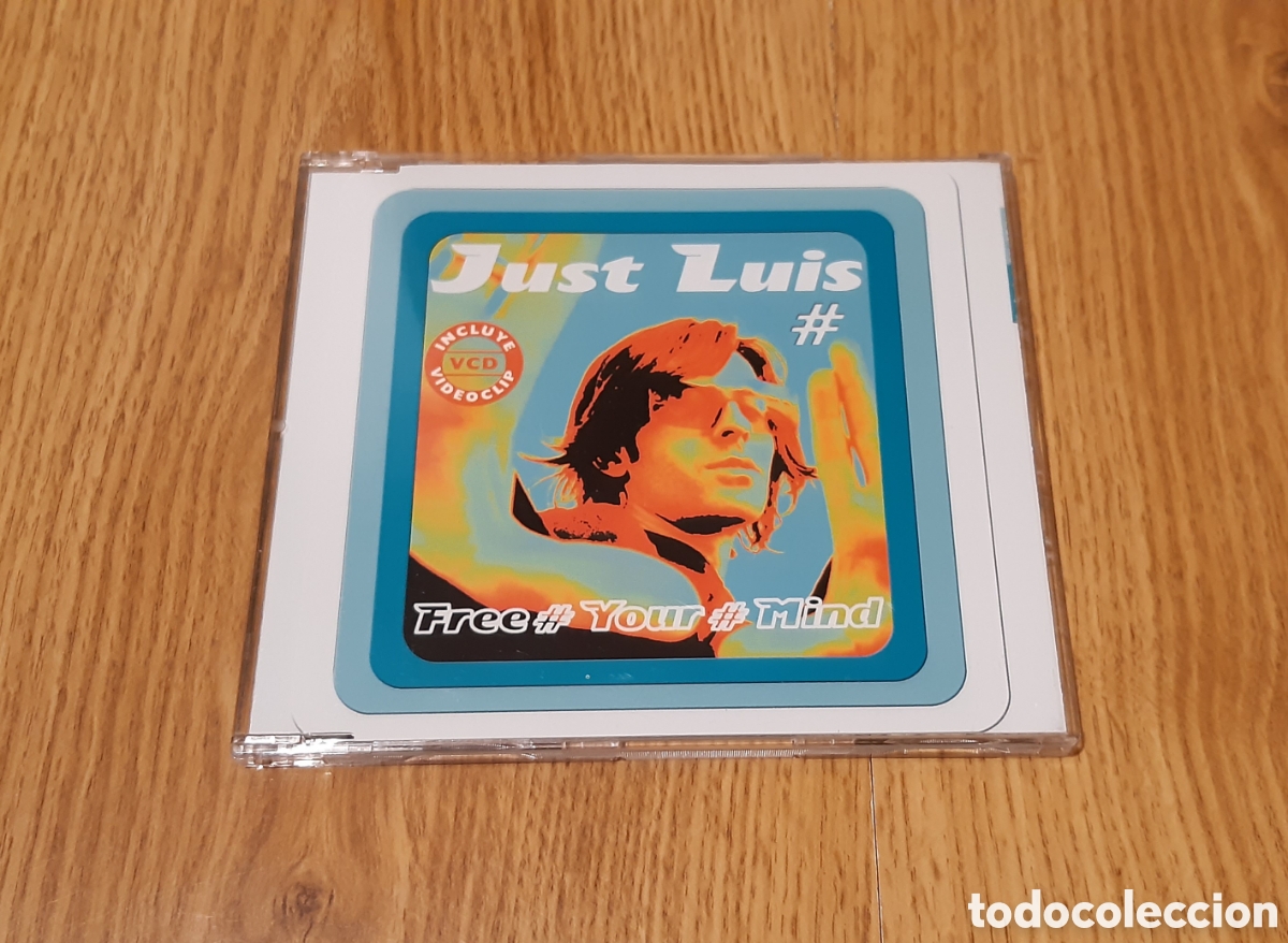 CDs de m&uacute;sica: Cd maxi Just Luis free your mind 2002 nuevo - Foto 1