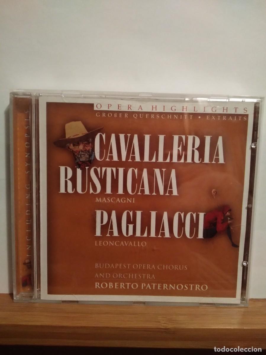 CDs de m&uacute;sica: Cavaller&iacute;a Rusticana-Mascagni-Pagliacci-LeoncavalloRoberto Paternostro-Cd-