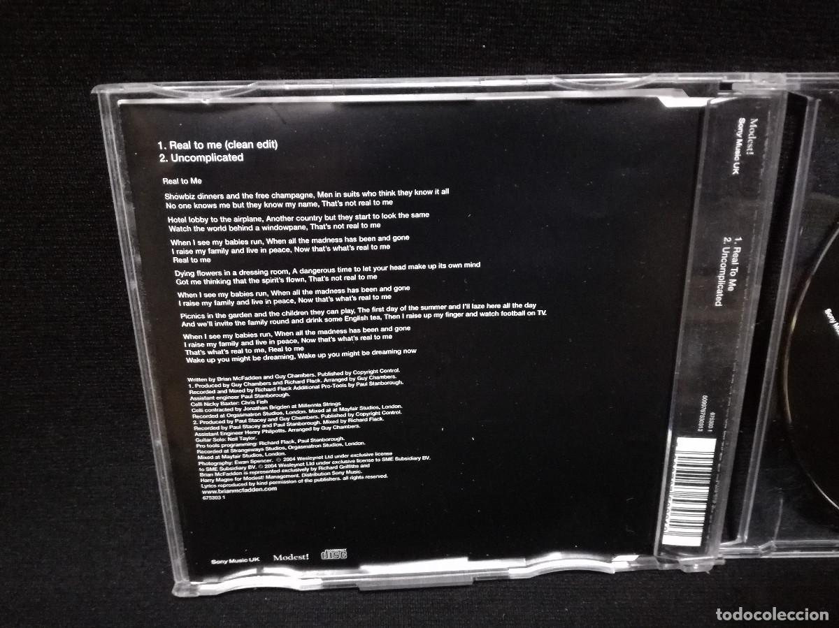CDs de m&uacute;sica: CD MAXI - BRIAN MCFADDEN - REAL TO ME - Foto 2