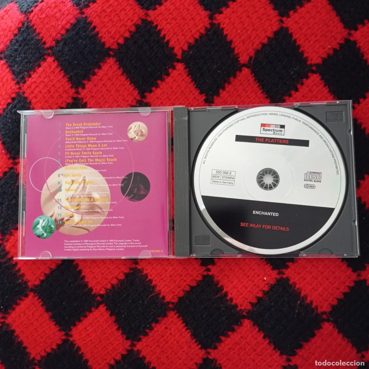 CDs de m&uacute;sica: THE PLATTERS: ENCHANTED (CD) - Foto 3