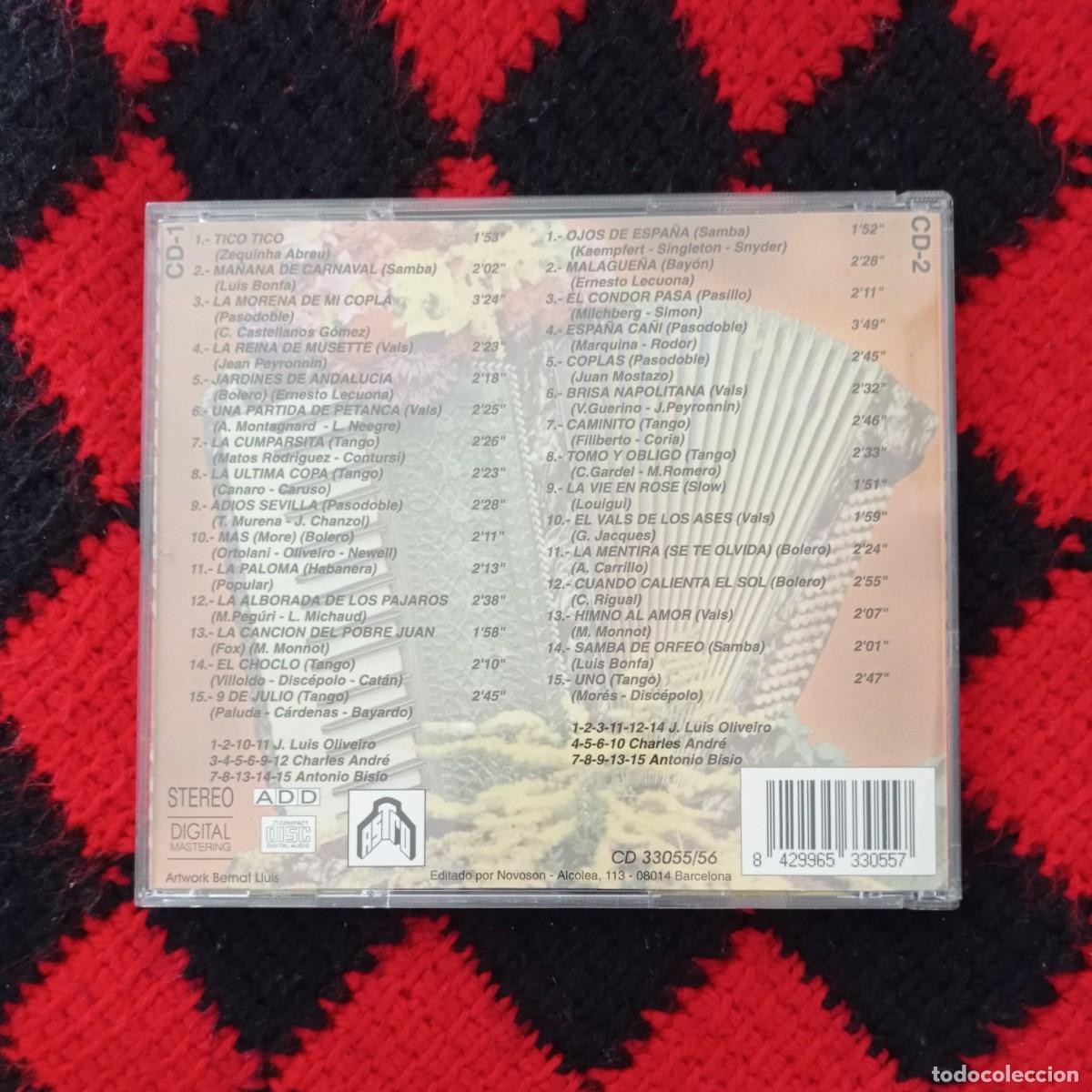 CDs de m&uacute;sica: 30 EXITOS AL ACORDE&Oacute;N (2 CD) - Foto 2