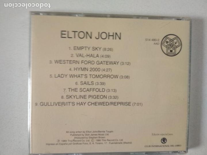 CDs de m&uacute;sica: elton john, los 60 de los 60, 1986, - Foto 3