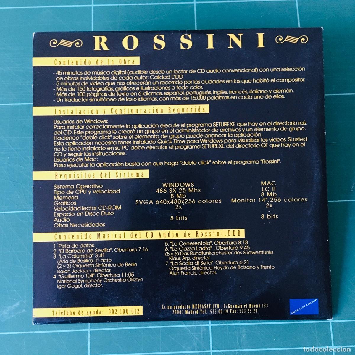 CDs de m&uacute;sica: CD - GIOACCHINO ROSSINI - AUDIO Y CD ROM - Foto 2