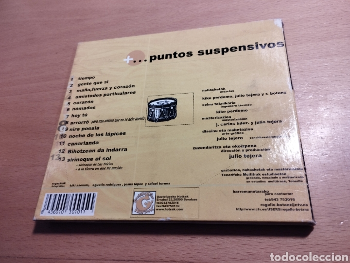 CDs de m&uacute;sica: ROGELIO BOTANZ. TIEMPO (CD) - Foto 3