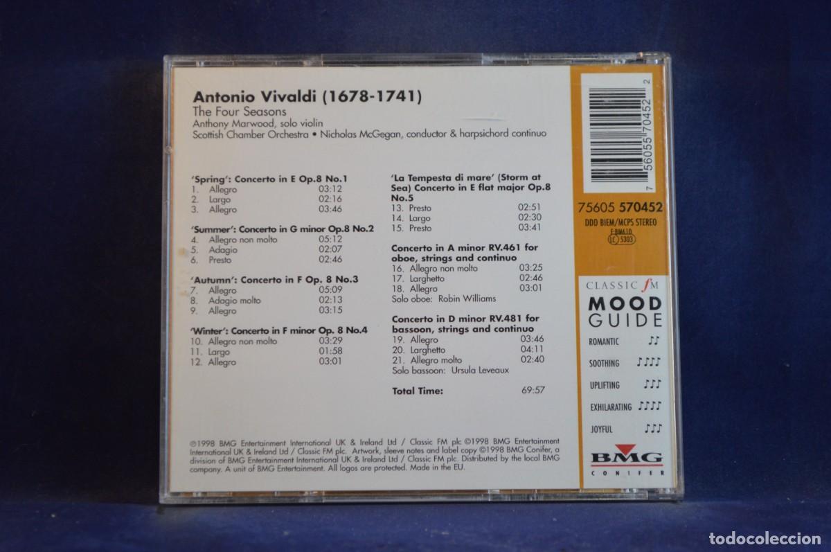 CDs de m&uacute;sica: VIVALDI FOUR SEASONS - CD - Foto 2