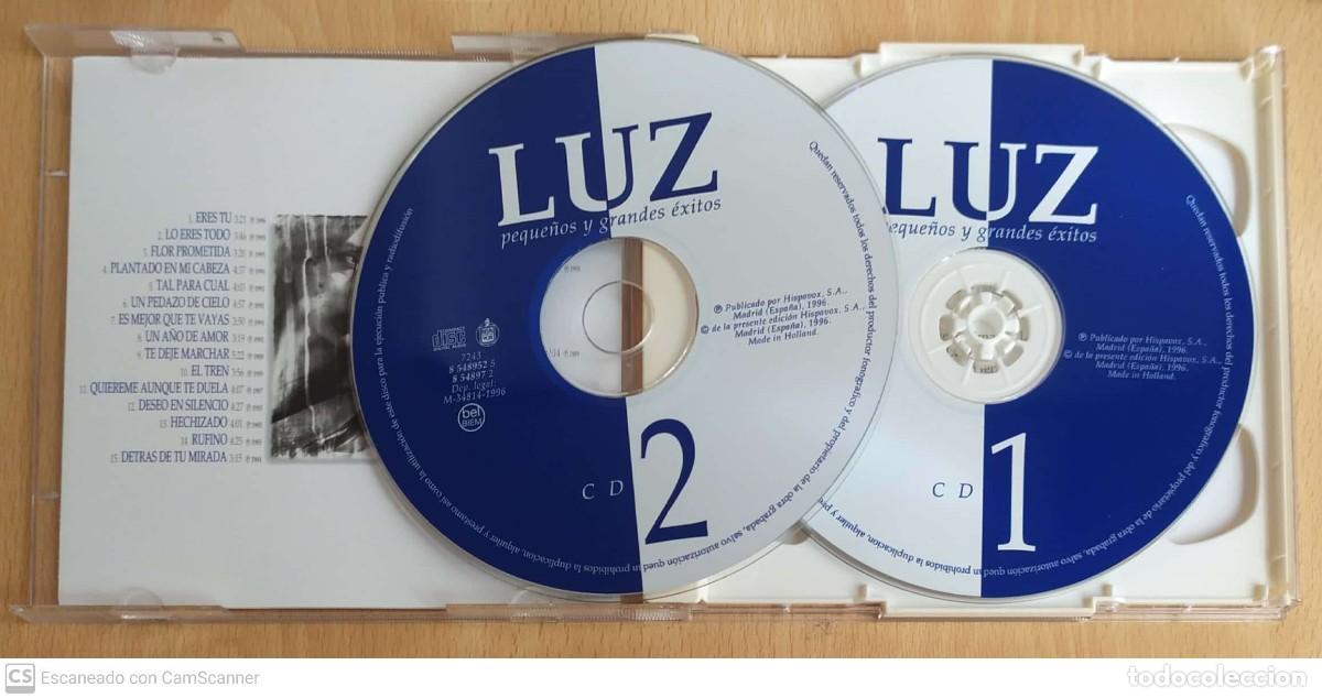 CDs de m&uacute;sica: LUZ CASAL (PEQUE&Ntilde;OS Y GRANDES EXITOS) 2 CDs 1996 - Foto 3