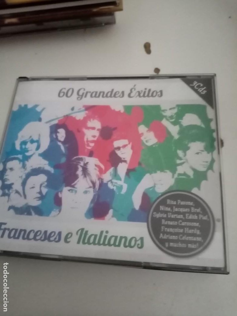 CDs de m&uacute;sica: 60 GRANDES &Eacute;XITOS FRANCESES E ITALIANOS. 3 CD. C7CD - Foto 1