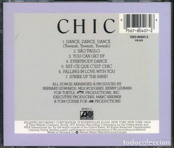 CDs de m&uacute;sica: CHIC 7567-80407-2 ATLANTIC CD GERMANY - Foto 2