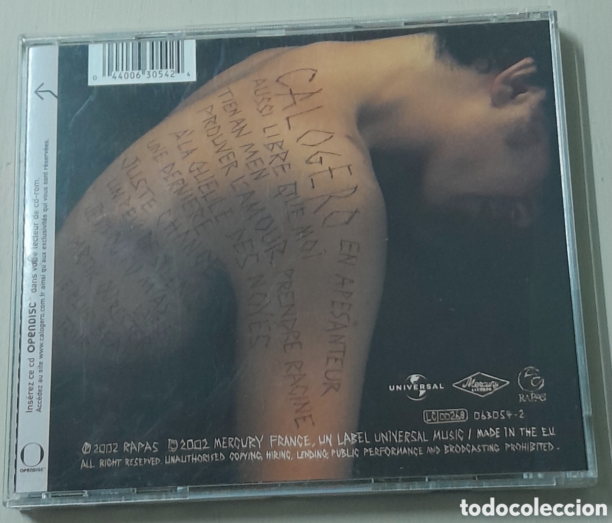 CDs de m&uacute;sica: CALOGERO - CALOGERO - Foto 2