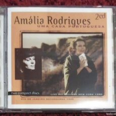 CDs de Música: AMALIA RODRIGUES (UMA CASA PORTUGUESA) 2 CD'S 1998 PORTUGAL - FADO. Lote 395991404