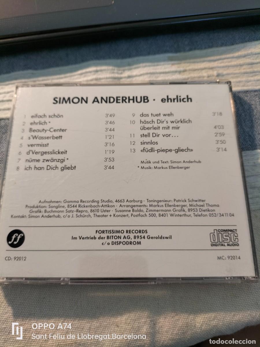 CDs de m&uacute;sica: RAR CD. SIMON ANDERHUB. EHRLICH - Foto 3