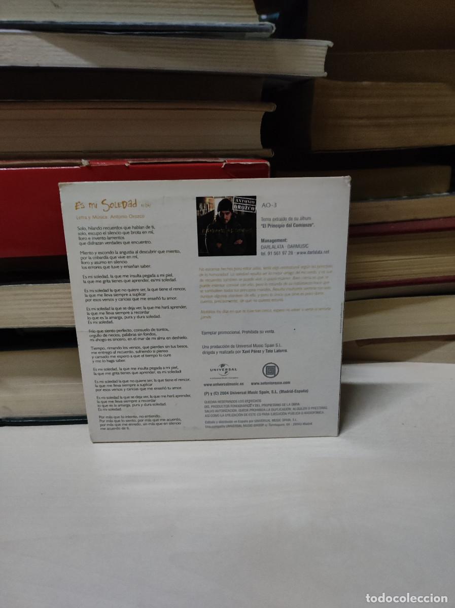 CDs de m&uacute;sica: antonio OROZCO ES MI SOLEDAD - Foto 2