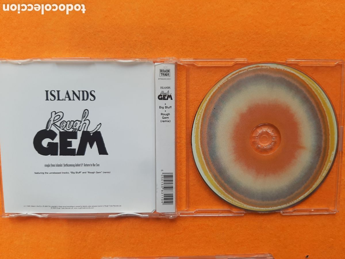 CDs de m&uacute;sica: Islands &lrm;&ndash; Rough Gem - ROUGH TRADE 2006 - CD SINGLE - 3 TRACKS - Foto 2