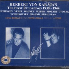 CDs de Música: HERBERT VON KARAJAN: LAS PRIMERAS GRABACIONES 1938-1944. 5 CDS NUEVO PRECINTADO. Lote 396361174