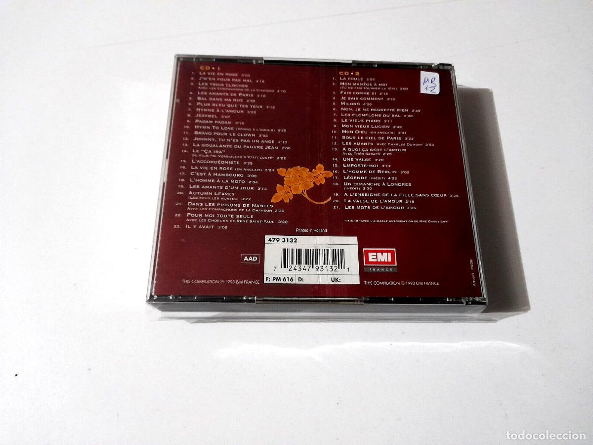 CDs de m&uacute;sica: EDITH PIAF &rdquo;30E ANNIVERSAIRE&rdquo; 2CD 44 TRACKS - Foto 2
