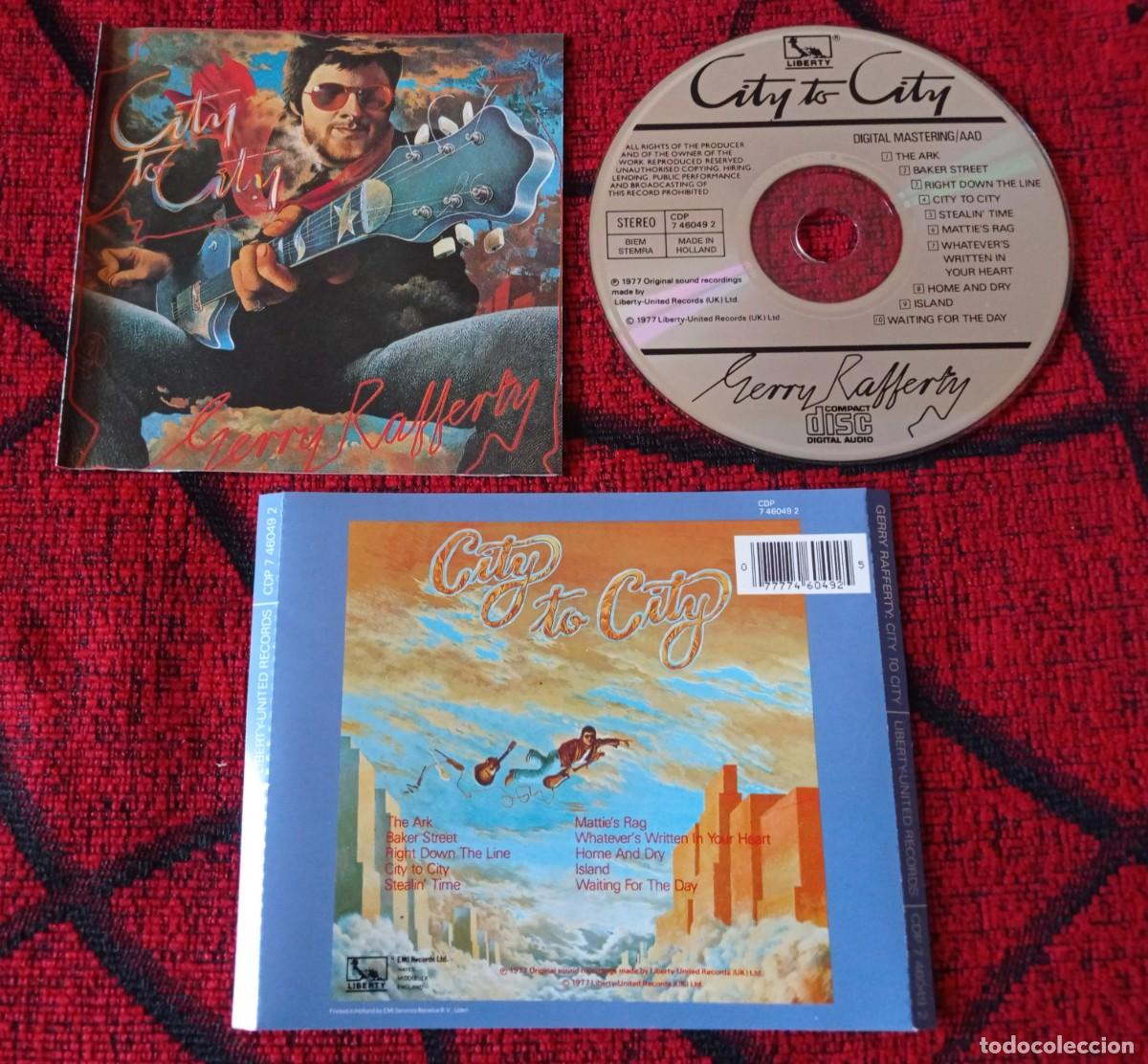 CDs de m&uacute;sica: GERRY RAFFERTY ** City To City ** CD ORIGINAL HOLANDA